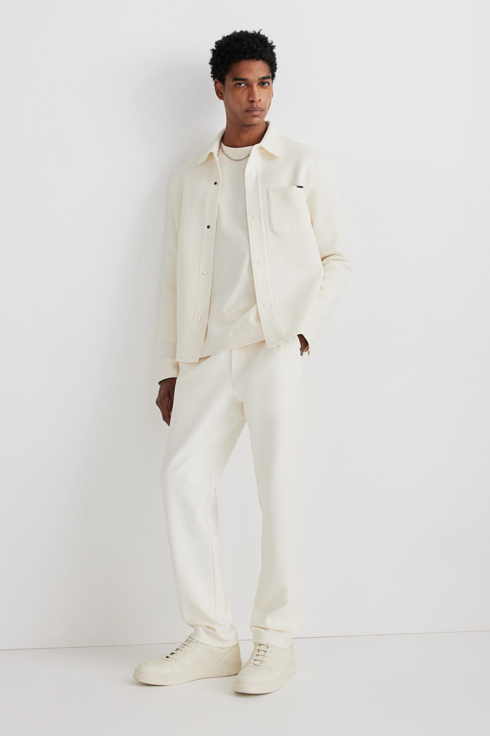 slim fit twill joggers