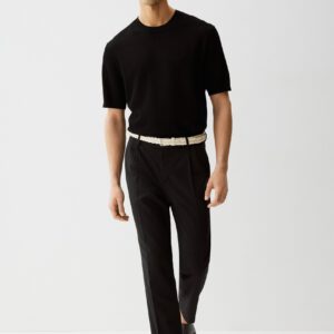 regular fit hole knit tee