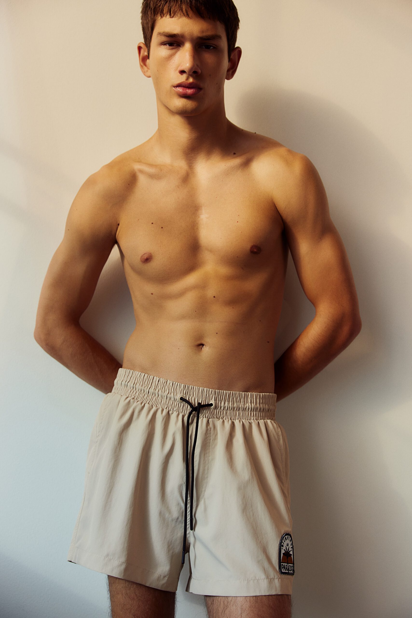 appliqué boardshorts