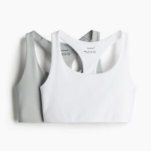 2 pack medium support sports bras