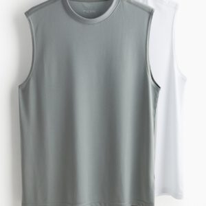 2 pack regular fit activewear tanks with drymove™