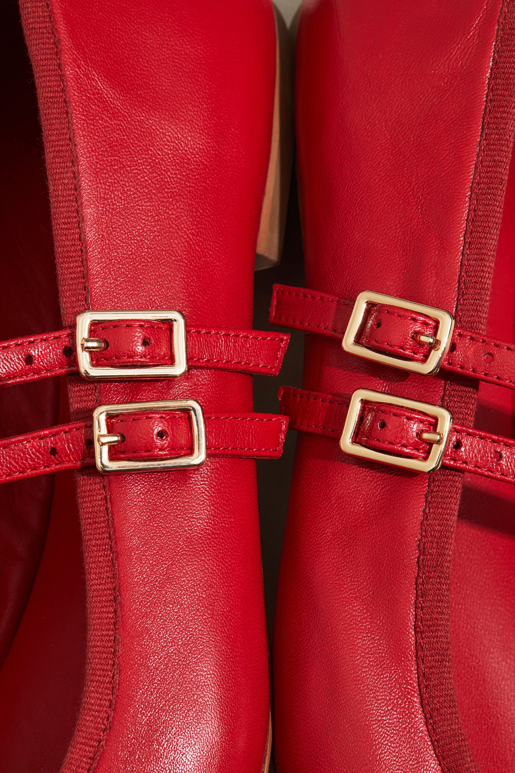 leather ballet flats