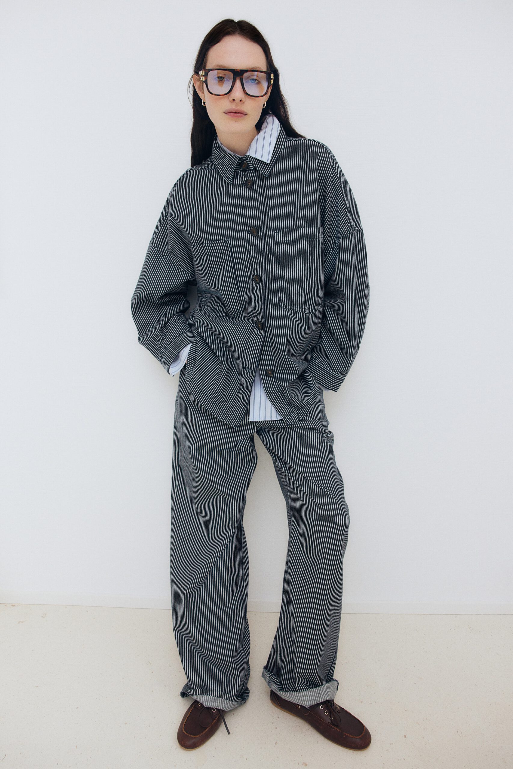 loose fit shirt jacket