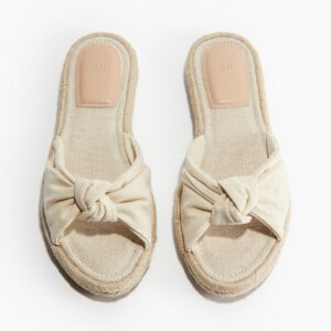 knot detail espadrille sandals